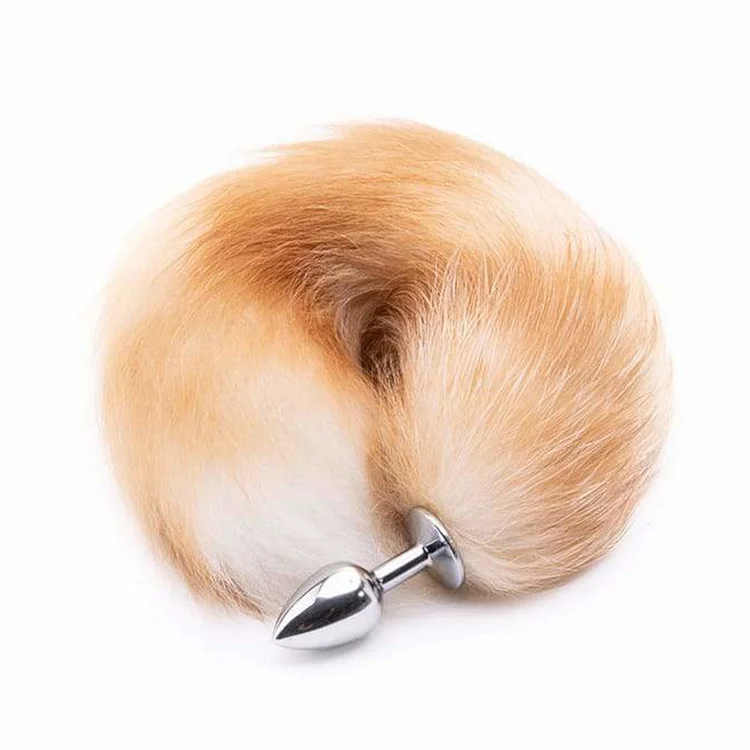 Orange Metal Cat Tail Plug 16