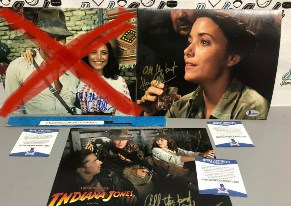 Pick(1) KAREN ALLEN INDIANA JONES SIGNED AUTOGRAPHED 8x10 Photo Poster painting BECKETT BAS COA