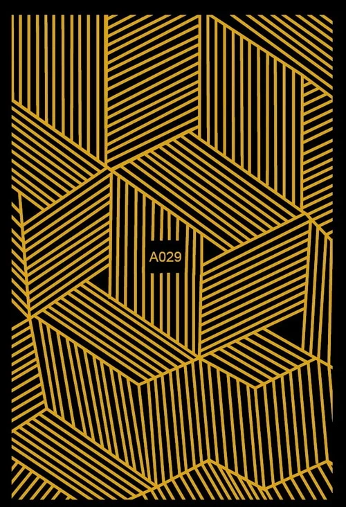 Black Wave Gold Stars White Line Nail Art Stickers Designs Manicure Sticker Back Glue Accessories for Nail Art Decoration Decals