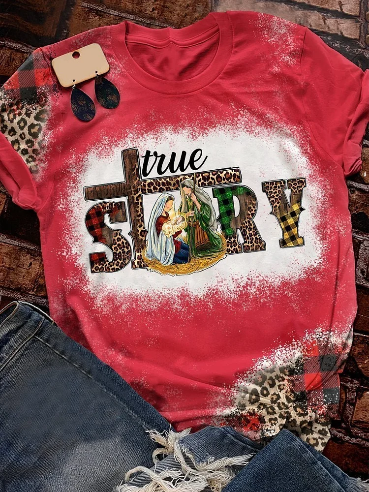 True Story Print Short Sleeve T-shirt
