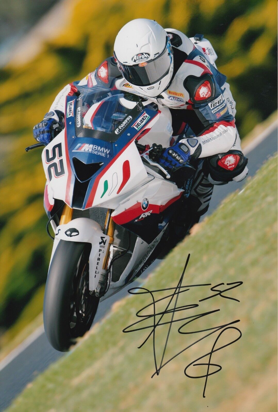 James Toseland Hand Signed 12x8 Photo Poster painting BMW - WSBK - Superbikes 6.