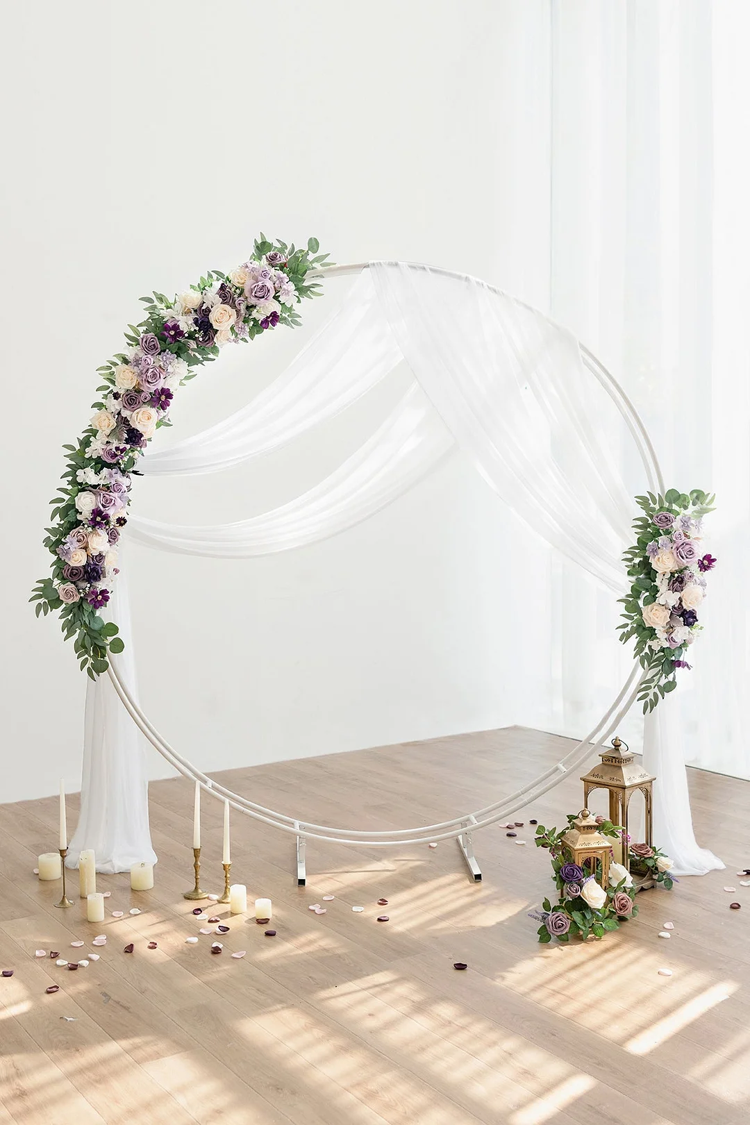 Flower Arrangements for Arch Decor in Lilac
