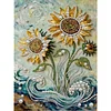 Framed Sunflower - Pearls Painting Kit for Creativity DIY Pearl Dot Crafts for Gift Home Wall Decor 30*40CM