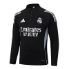 2025-2026 Real Madrid Black Half-Pull Training Suit Football Shirt 1:1 Thai Quality Set