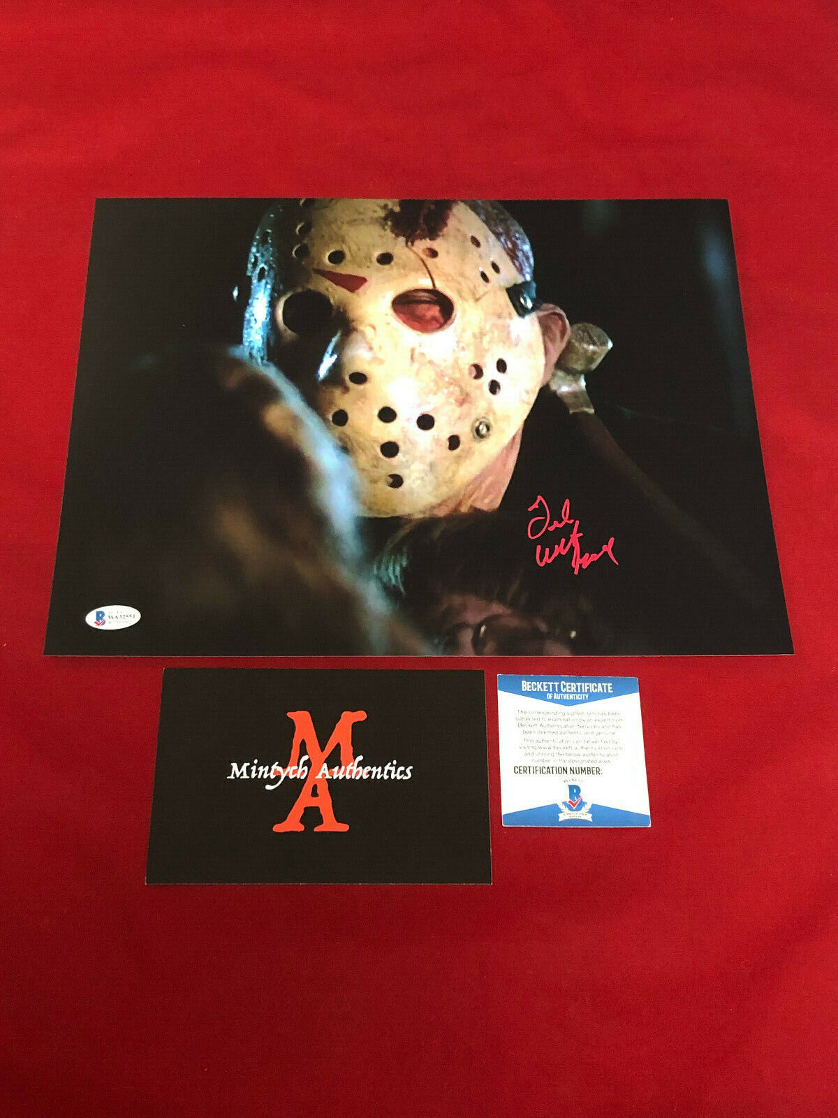 TED WHITE AUTOGRAPHED SIGNED 11x14 Photo Poster painting! JASON! FRIDAY THE 13TH! BECKETT COA!