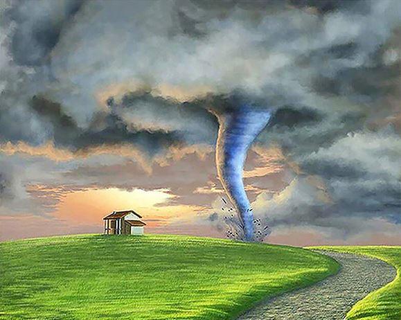 

Scene Tornado – Paint By Numbers - 40*50CM, 501 Original