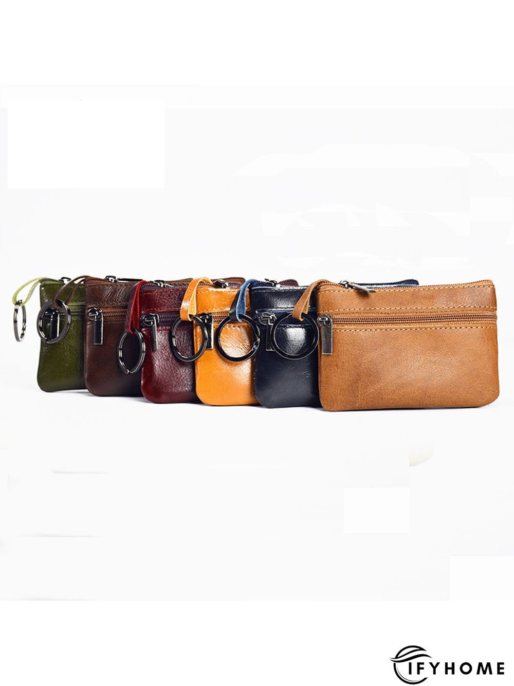 Cowhide Wax Leather Retro Simple Coin Purse | IFYHOME