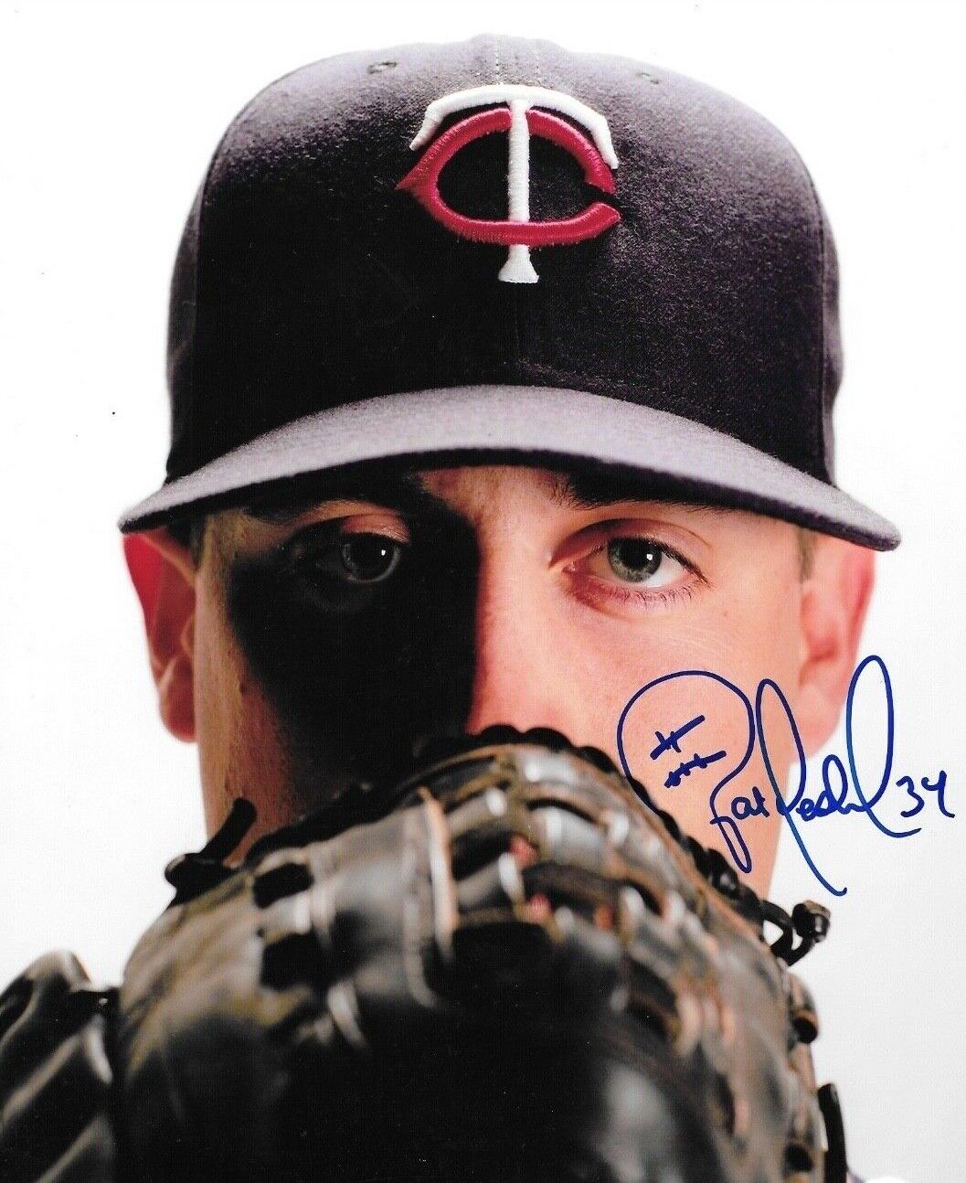 * PAT NESHEK * signed 8x10 Photo Poster painting * MINNESOTA TWINS * COA * 6