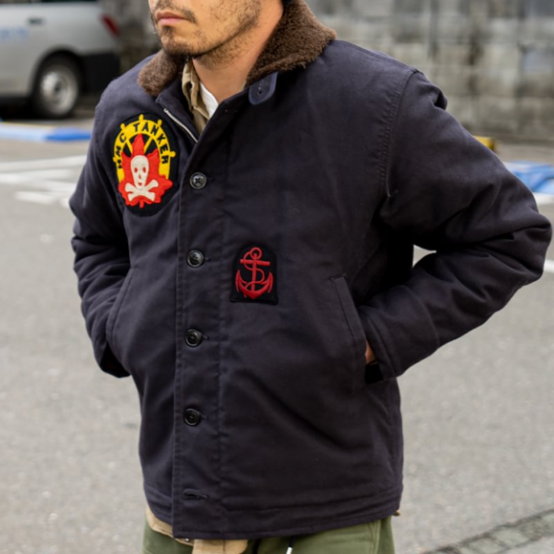 Vintage Cotton-rope And Alpaca-lined Ribbed-appliquéd Embroidered Patch Jacket