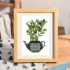 11pcs Mini Square Diamond Painting -Plant