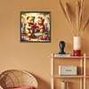 uk.everydayedeals (Limited Stock)Diamond Painting - Full Round - Rose Heart Little Bear