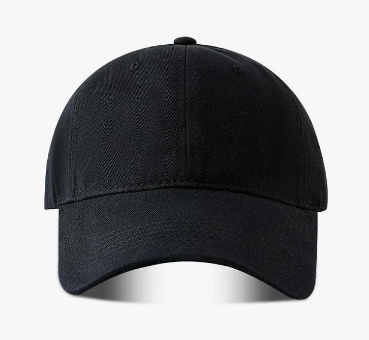Big Head Soft Top Baseball Cap For Men Women Cotton Solid Deep Top Black Hat Trucker Dad Caps Sports Snap Back Bone Gorra Hombre