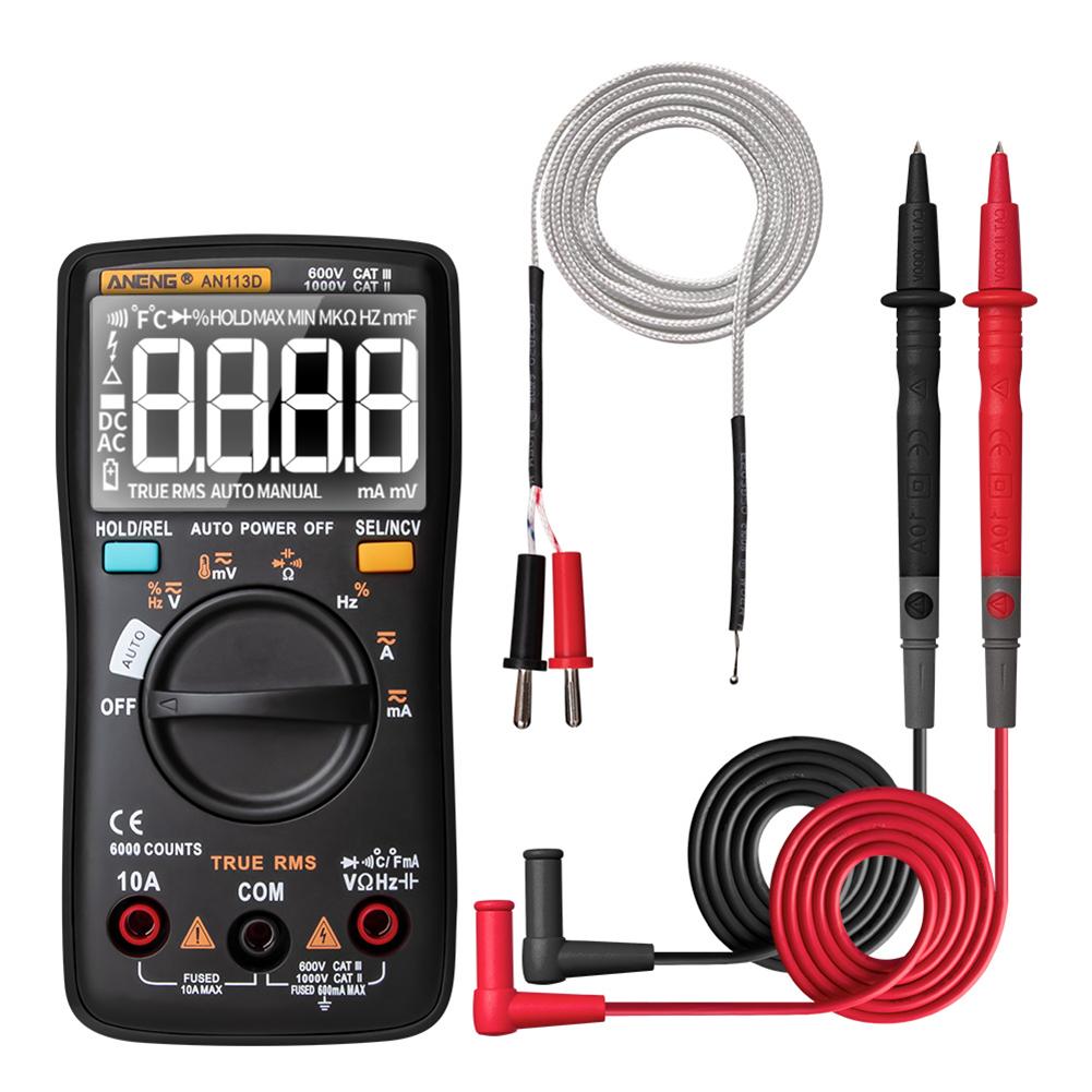 

ANENG AN113D - Digital Multimeter, Black, 501 Original