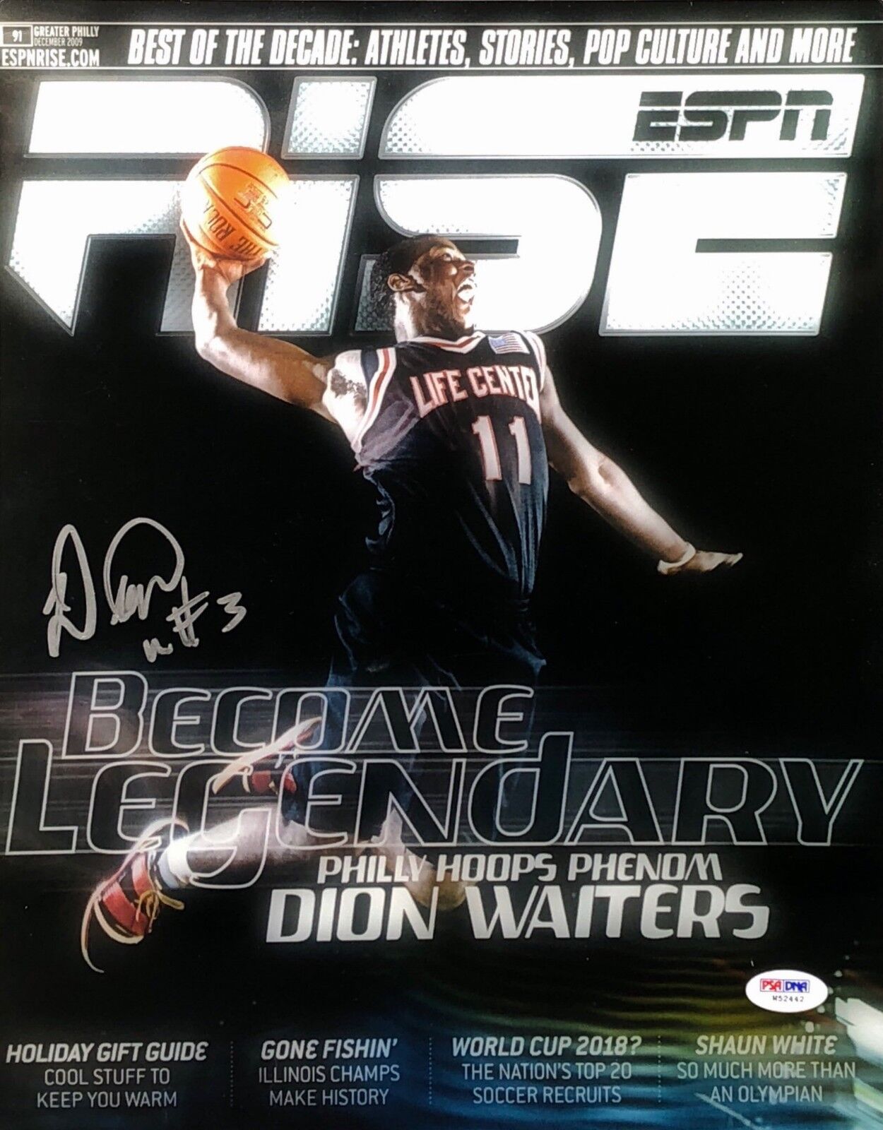 Dion Waiters Signed 11x14 Photo Poster painting *Oklahoma City Thunder PSA W52442