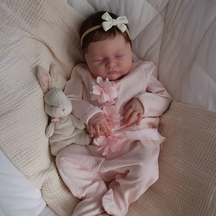  [New] 20" Cute Realistic Handmade Sleeping Porua Girl Reborn Baby Doll with Heartbeat💖 & Sound🔊 - Reborndollsshop®-Reborndollsshop®