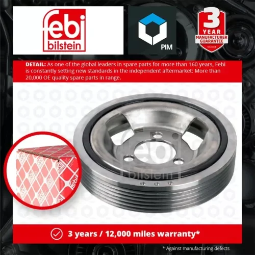 Crankshaft Pulley fits BMW 118 F20, F21 1.6 2011 on N13B16A Belt 11237562801 New Parts
