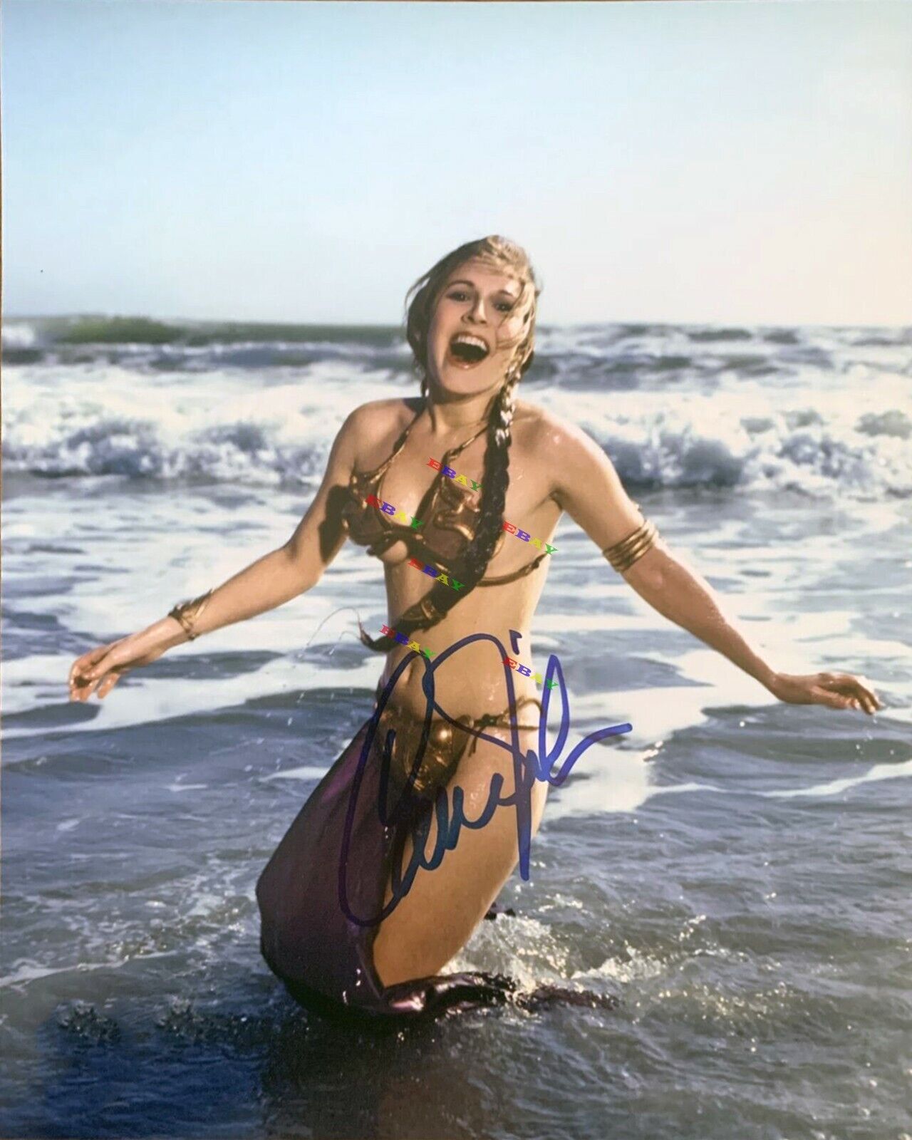 Star Wars Carrie Fisher Autographed Signed 8x10 Photo Poster painting Reprint