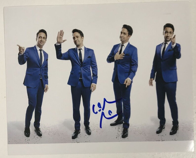 Lin Manuel Miranda Signed Autographed Glossy 8x10 Photo Poster painting - COA Matching Holograms