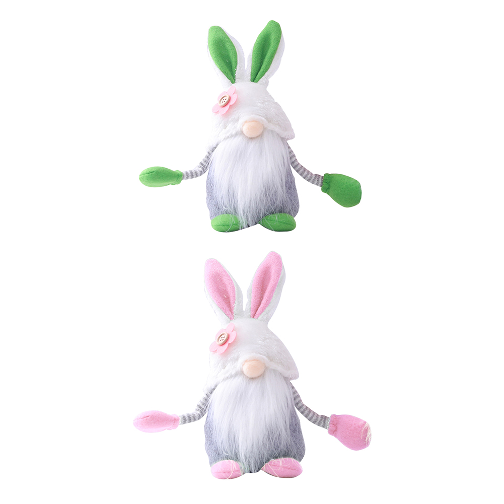 

Easter Bunny Gnome Easter Faceless Rabbit Doll Plush Dwarf Home Party Decor, Green, 501 Original