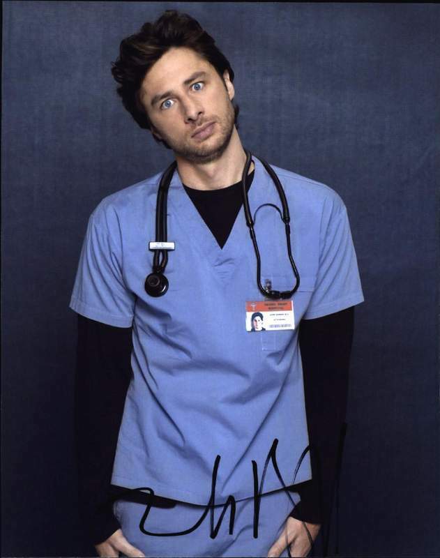 Zach Braff authentic signed celebrity 8x10 Photo Poster painting W/Cert Autograph 780