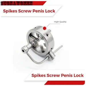 pornhint Pornhint Spike Cage Ring Lock Chastity Device Belt with Ring To Device with Chastity Cage