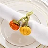Cute Pumpkin Autumn Halloween Catering Napkin Ring