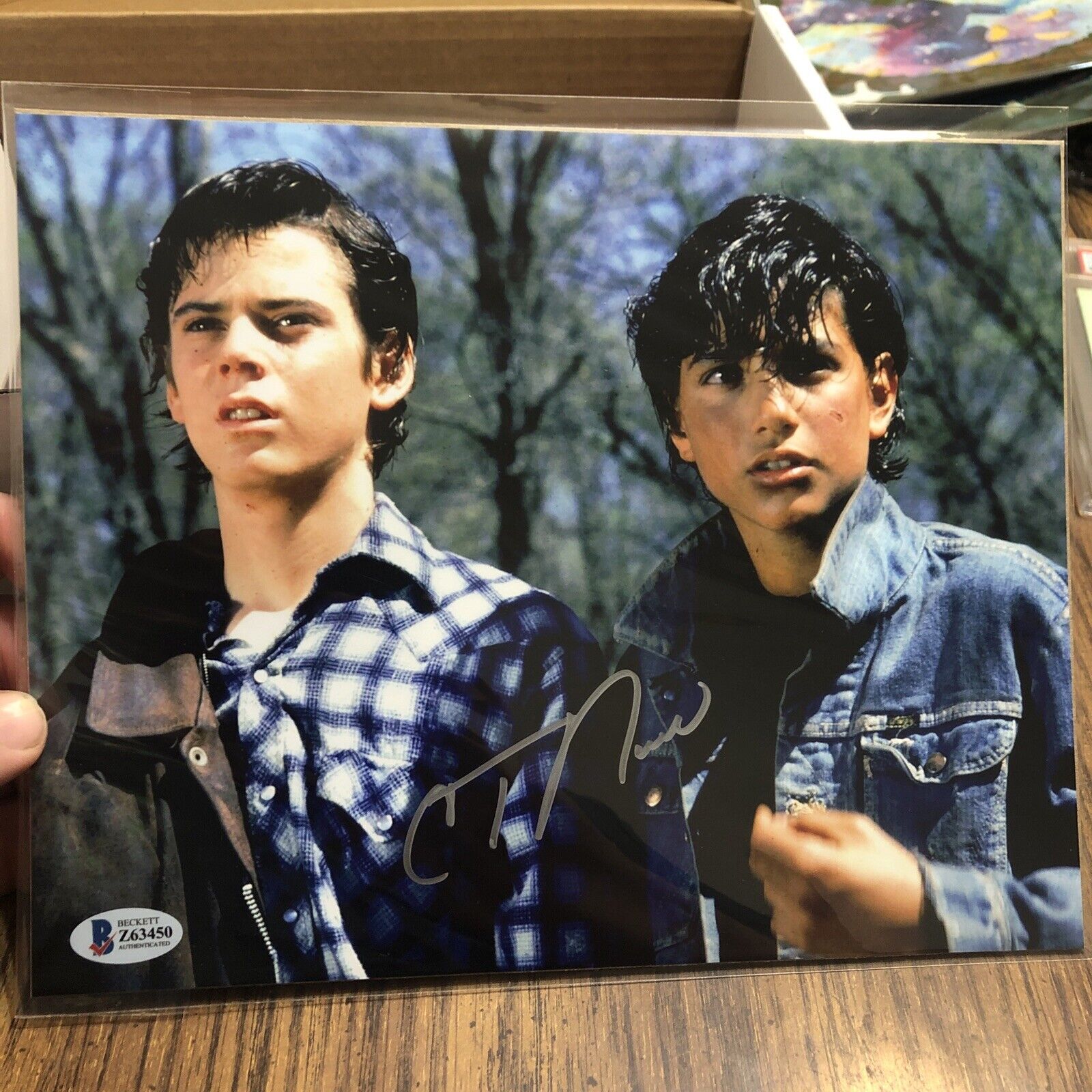 BAM! GEEK BOX The Outsiders C Thomas Howell Signed 8X10 Beckett COA