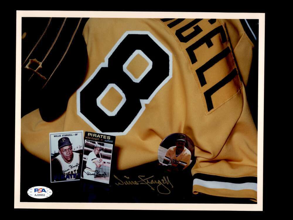 Willie Stargell PSA DNA Cert Signed 8x10 Photo Poster painting Pirates Autograph