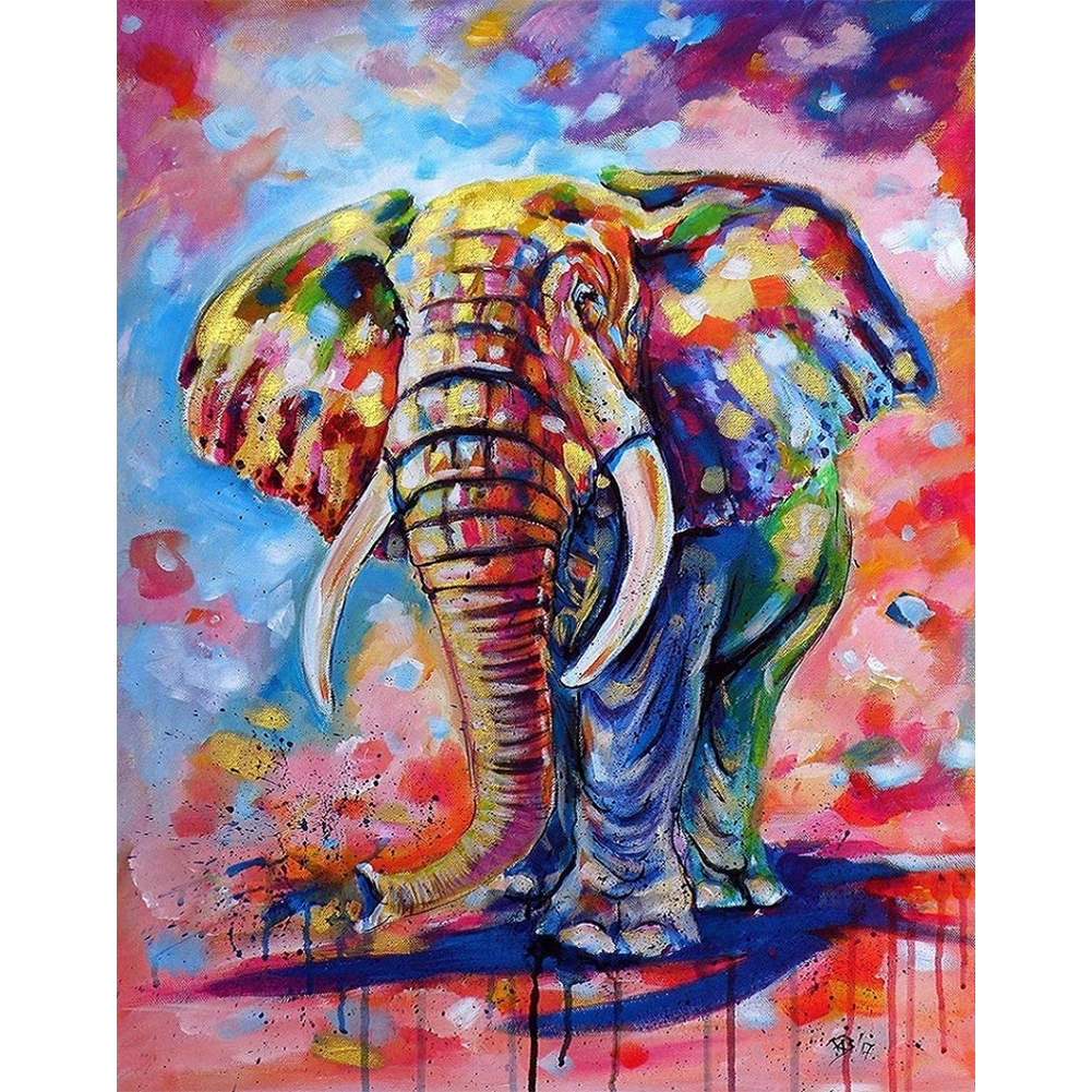 

30*40CM - Square Drill Diamond Painting - Elephant, 501 Original