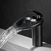 High-End Bathroom Basin Waterfall Faucet Hot And Cold All-Copper Hotel Home Toilet Bathroom Wash Basin