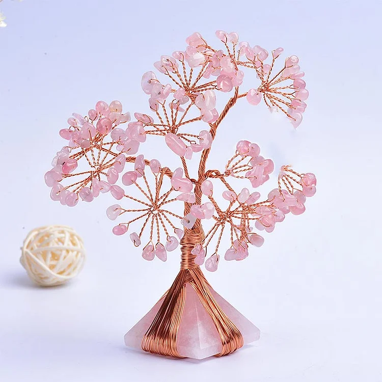 Pink Crystal Feng Shui Tree