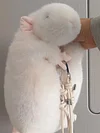 Handmade chubby white rat bag