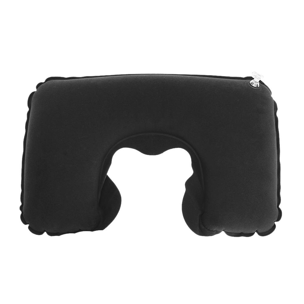 

U Shaped Travel Pillow Functional Inflatable Neck Pillow For Rest, Black, 501 Original
