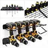 2Pcs Wall Mount Power Tool Storage Holder for Workshop Garage (Upper Lower)