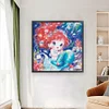 Mermaid Princess-14CT Stamped Cross Stitch Egyptian Cotton 65*65cm/25.59*25.59in(Big Size) tapestrymarket