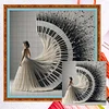 Piano Girl - 14CT Counted Cross Stitch - 40*40cm