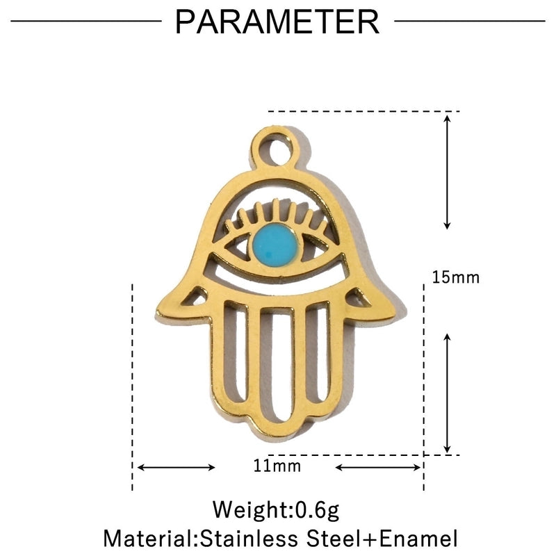 3 PCS/Package 12*17mm 17*14mm 19*14mm 304 Stainless Steel Water Droplets Jewelry Accessories Pendant