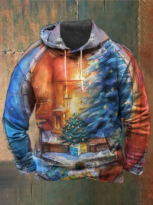 Unisex Art Skull Print Heavyweight Hoodies