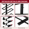 [US Local Warehouse] 5 Pack 12 Bottle Wine Rack Wall Mounted for 60 Bottles DIY Detachable Wine Holder Metal Storage Rack for Kitchen Dining Room Bar
