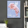 (DF3844) 5D DIY Full Drill Diamond Painting Pig Embroidery Mosaic Craft Kits Decor 20X30cm