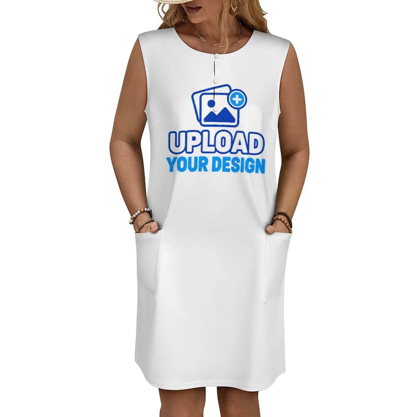 Sleeveless Pocket Tank Dress &ndash; personalized print product image 8