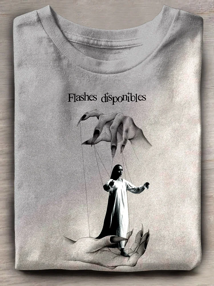 Teecade White-clad Female Puppet Art Print T-shirt