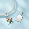  925 Sterling Silver Coffee Shop Pendant