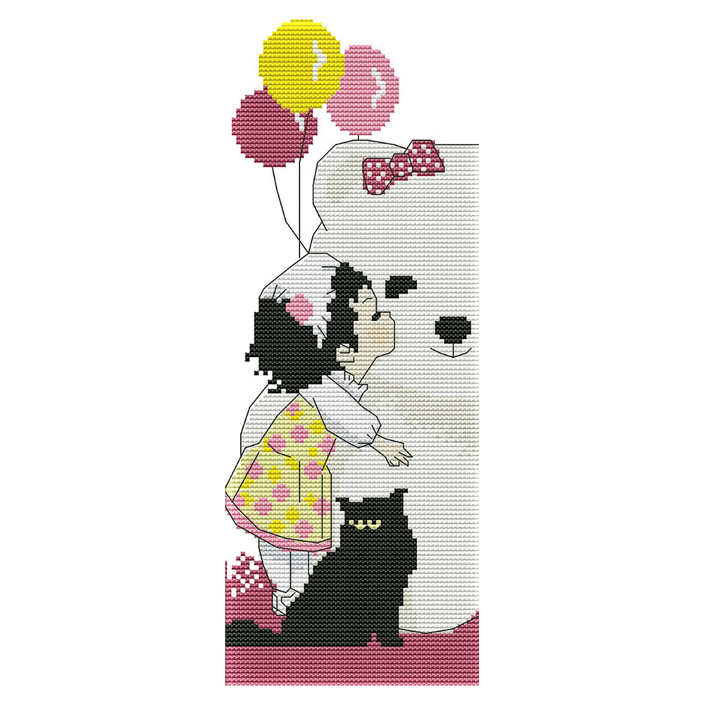 

Kiss Baby - 14CT Stamped Cross Stitch - 15*34CM, 501 Original