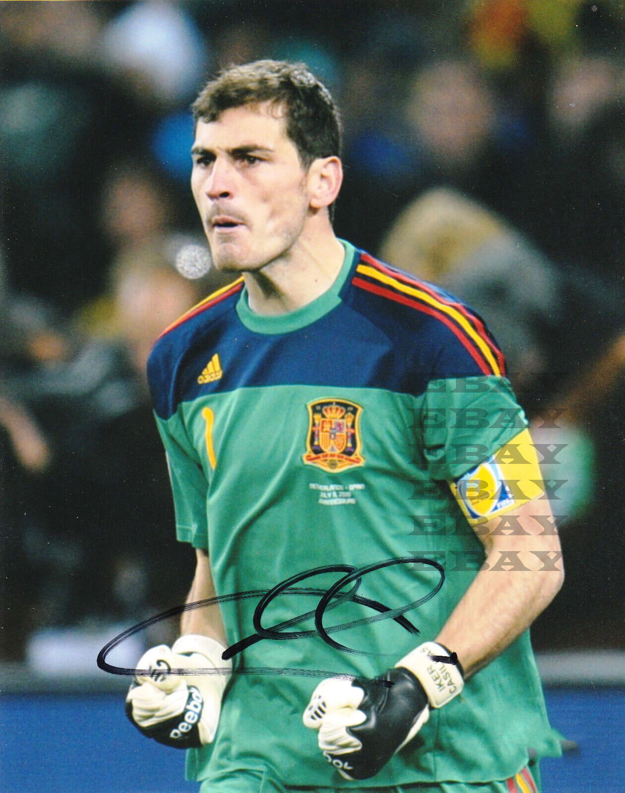 IKER CASILLAS ESPANA REAL MADRID WORLD CUP Signed Autographed 8x10 Photo Poster painting Reprint