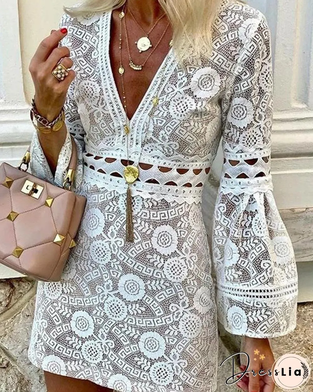 Standout Style Lace Mini Dress