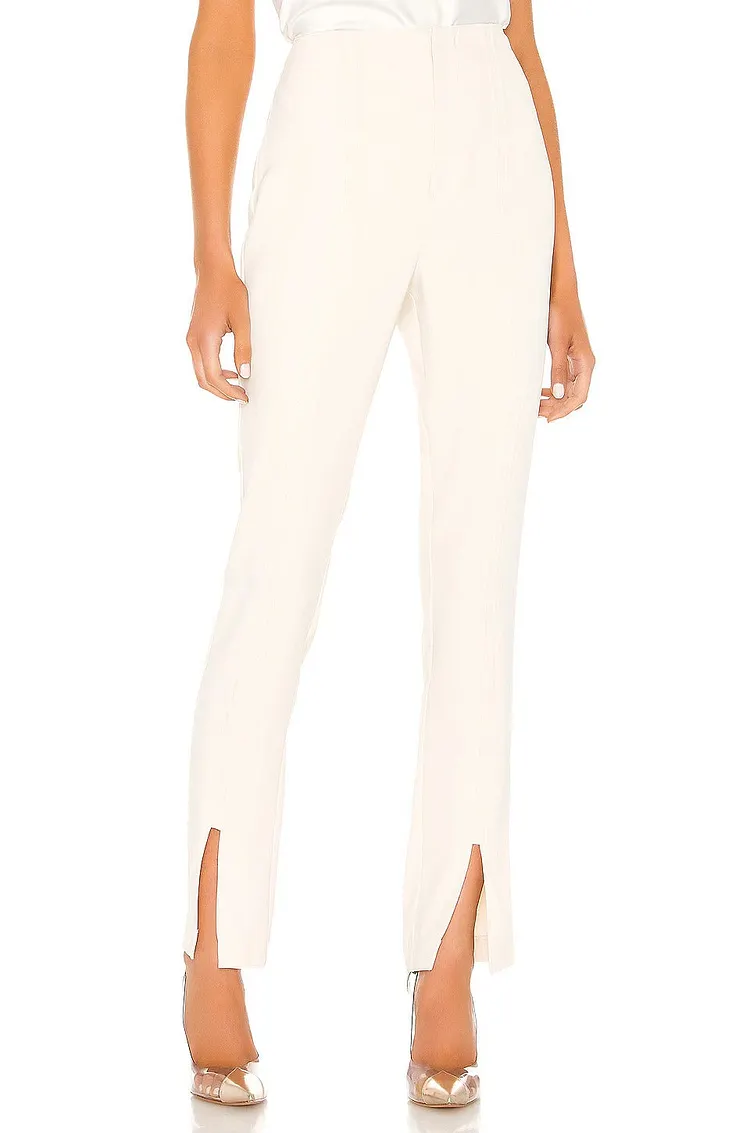 Slit Flare Slim Fit Pants