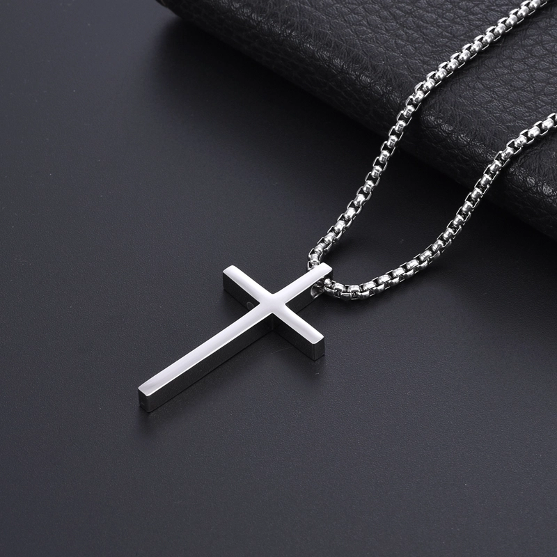 Casual Vacation Cross 304 Stainless Steel Plating 18K Gold Plated Men’s