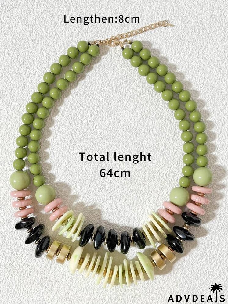 Beaded Layered Necklace