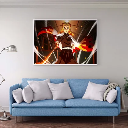 Diy Diamond Painting Anime Diamond Painting Demon Slayer Round